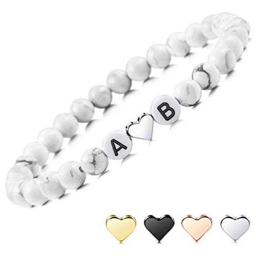 Style A1: White Stones + 2 White Beads