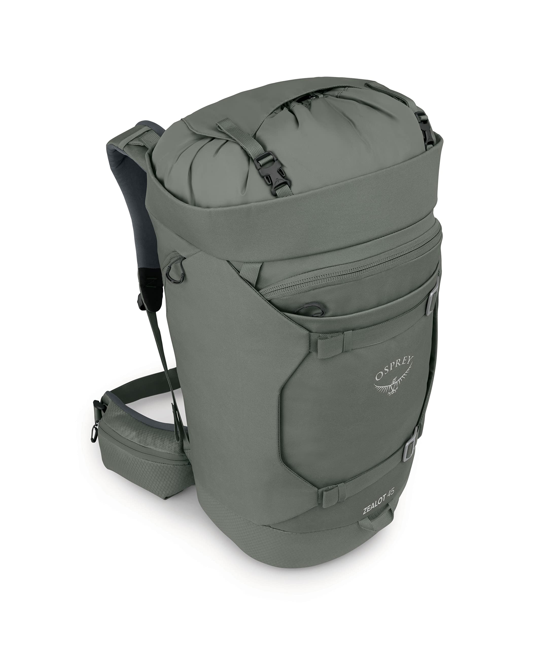 Osprey Zealot 45L Climbing Backpack for Men & Women - Lightweight Hiking Backpack with Adjustable Suspension, Rocky Brook Green, S/M Size - Perfect for Rock Climbing, Mountaineering & Outdoor Adventures