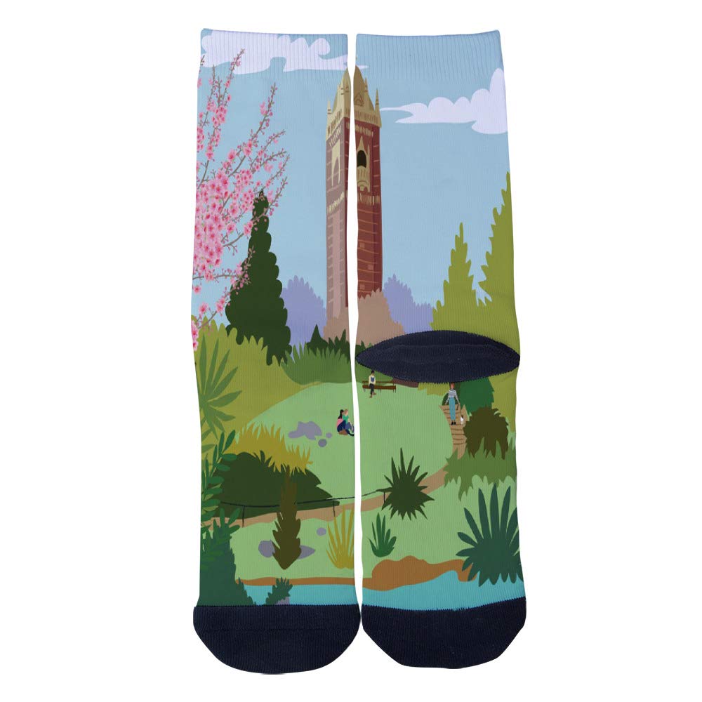 Custom Cabot Tower Bristol England UK Socks - Fun & Creative Crew Socks for Men & Women - Perfect for Travel, Gifts & City-Themed Fashion