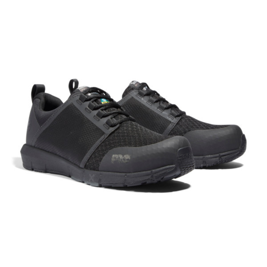 Timberland PRO Radius SD+ Men's Athletic Composite Toe Work Shoes - Safety Toe, Slip Resistant, Comfortable for Construction & Warehouse Work - Black (TB0A2A55001)
