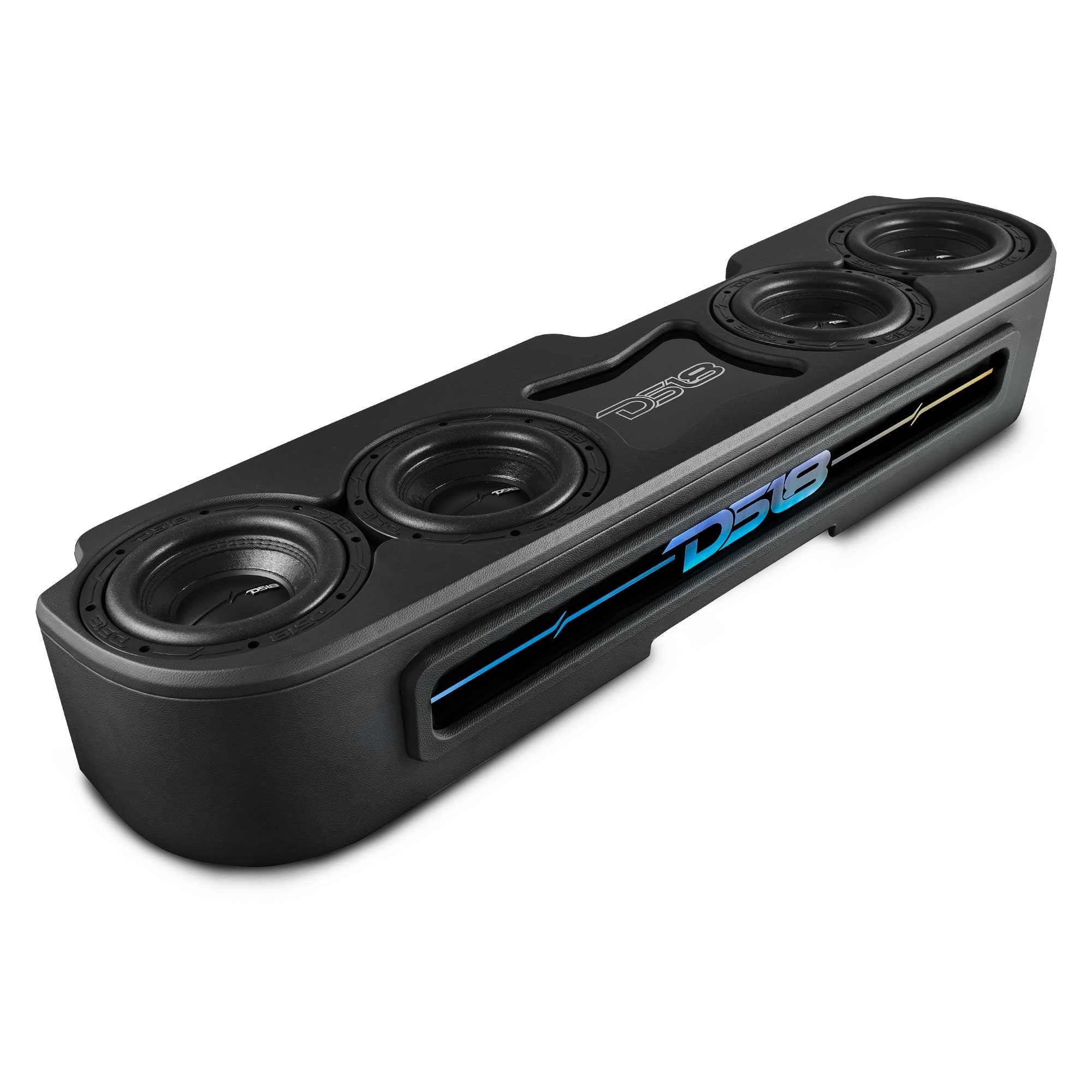 Premium Jeep JT 4x8 Subwoofer Enclosure with Vinyl Finish & Dream LED Lights - American Made Car Audio Upgrade for Enhanced Bass & Stylish Interior Lighting