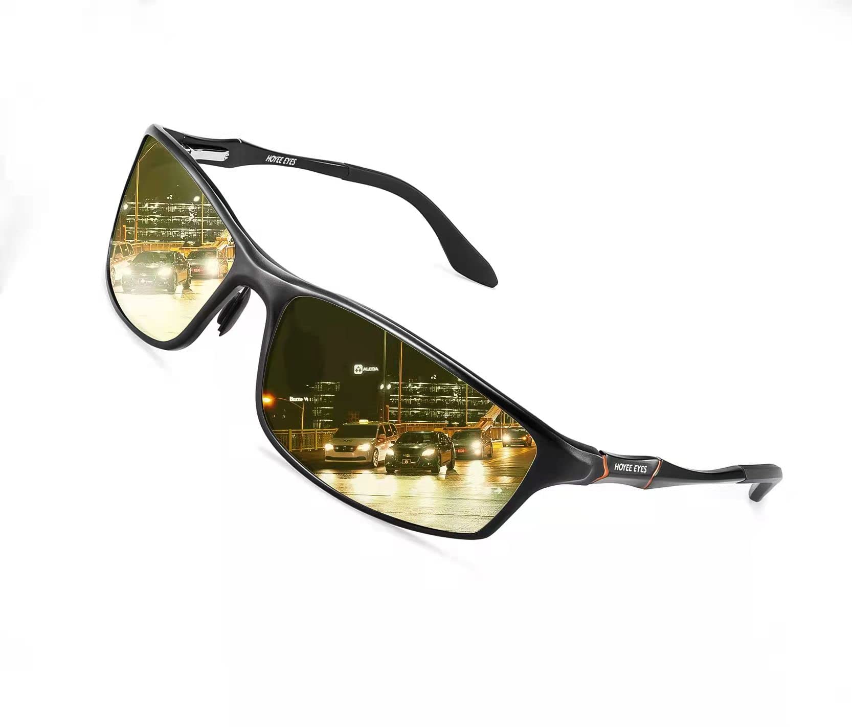 HOYEE Night Driving Glasses for Men - Anti Glare & Polarized for Safe Night Driving