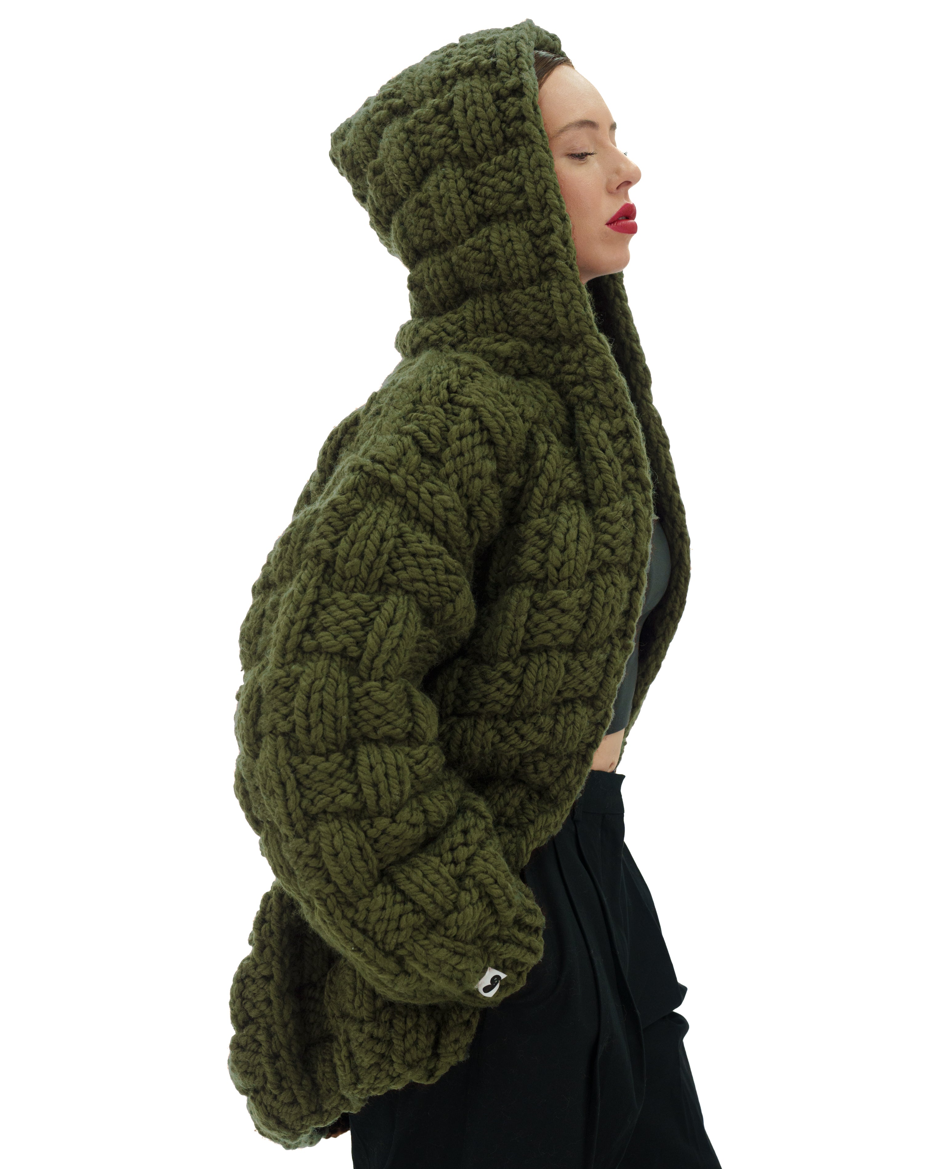 Women's Straw Hooded Cardigan - Lightweight Knit Sweater for Fall & Winter | Cozy Oversized Pullover for Casual Wear, Lounge & Travel