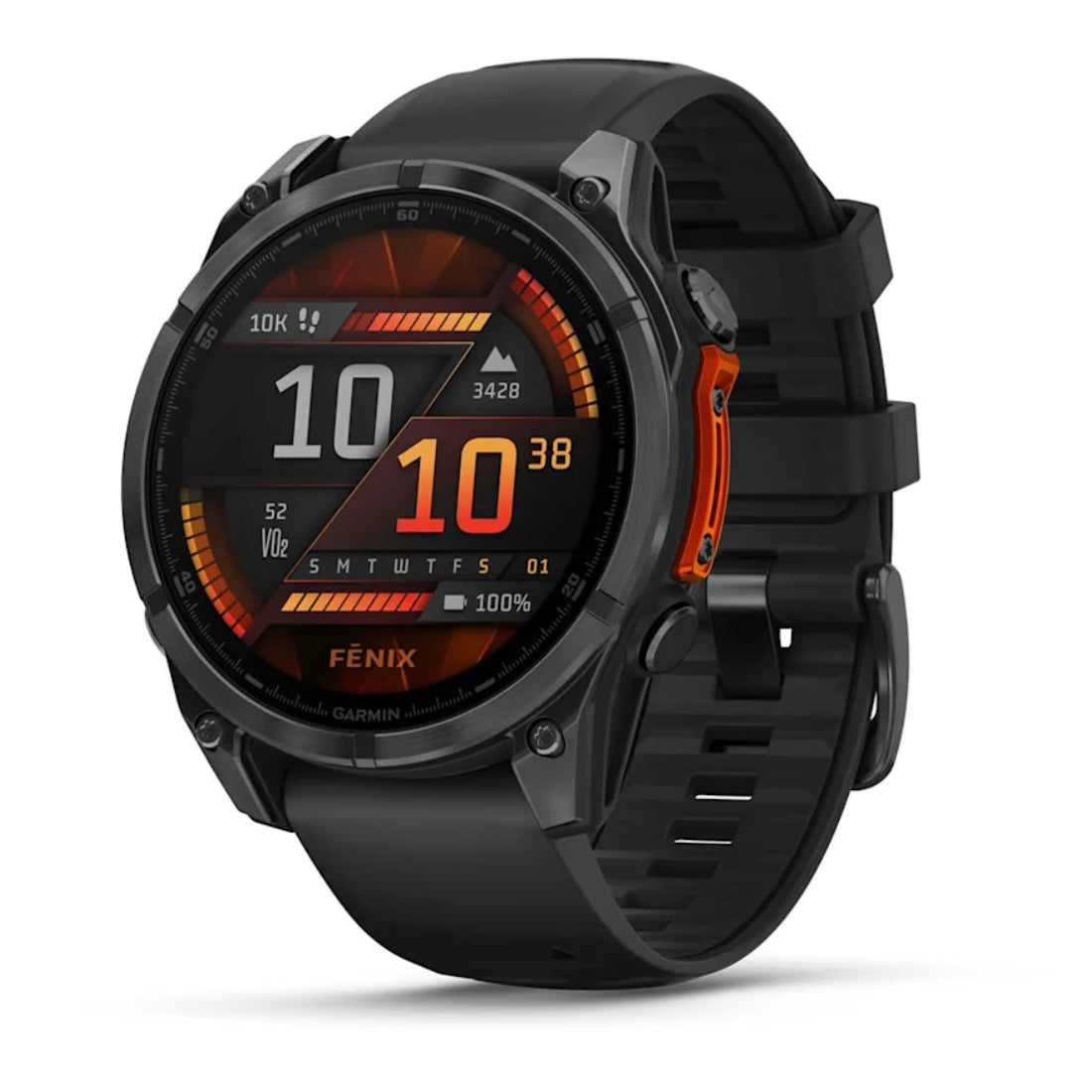 Fenix 8 47mm AMOLED Smartwatch - Black Standard Edition | Fitness Tracker, GPS, Heart Rate Monitor for Running, Hiking & Outdoor Activities