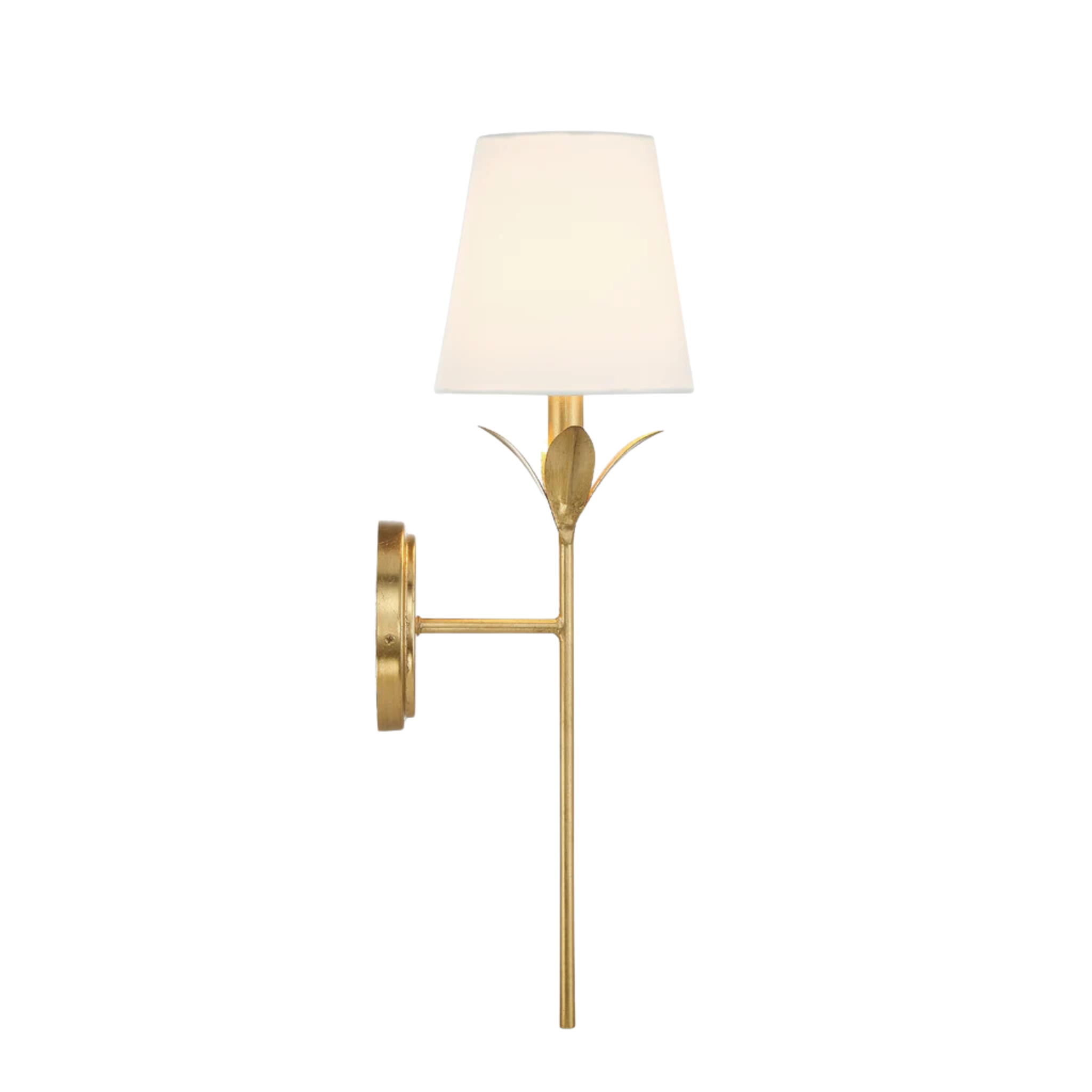Broche One Light Wall Sconce - Modern Plug-in Wall Lamp with Adjustable Arm for Bedroom, Living Room & Hallway Lighting