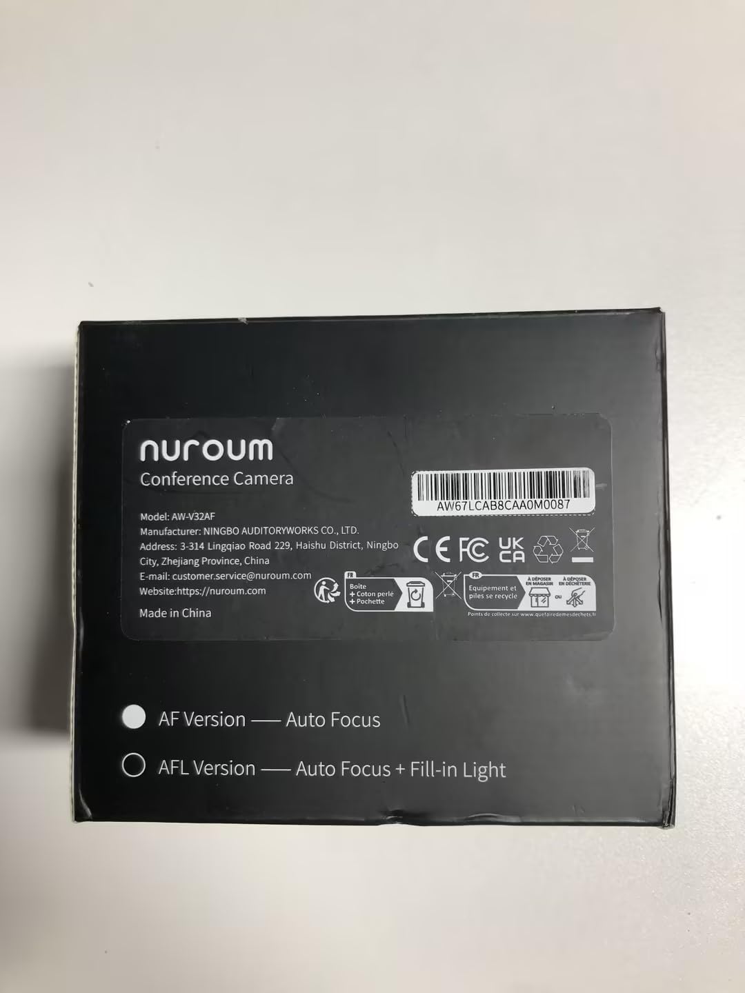 Nuroum V32-AF 4K Webcam for PC & Laptop - 60fps Streaming Camera with Auto Focus, Dual Noise Cancelling Mics, 90° FOV, Auto-Framing & Light Correction - USB Plug & Play for Desktop, Mac, Windows - Perfect for Zoom Meetings, Microsoft Teams, Google Meet, Online Classes & Video Conferencing
