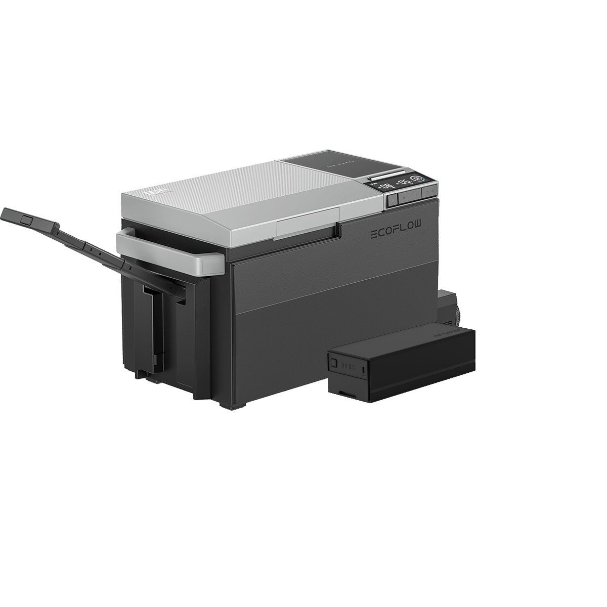 EcoFlow GLACIER Portable Refrigerator with Plug-in Battery, Detachable Wheels & Handle - Perfect for Camping, Road Trips & Outdoor Adventures