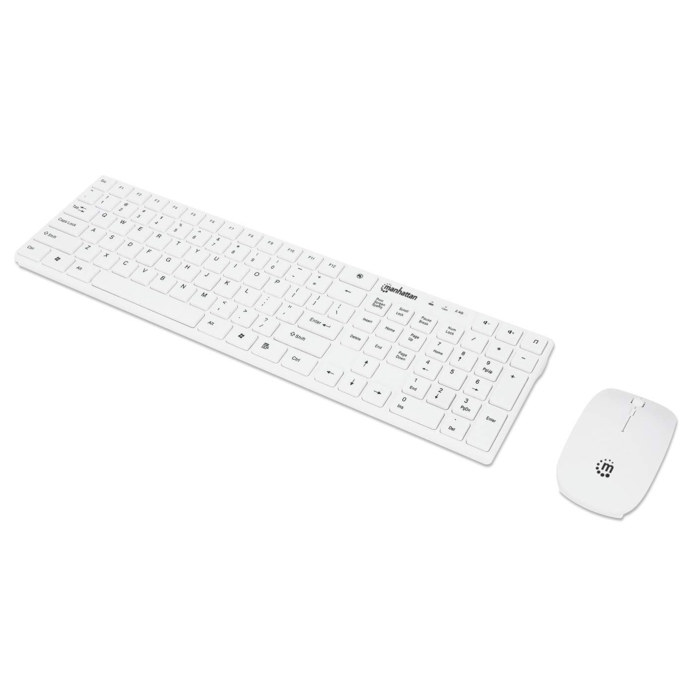 Wireless Keyboard and Mouse Combo - 2.4GHz Ergonomic Optical USB Set for PC, Laptop, Mac - Perfect for Home Office, Gaming, and Work