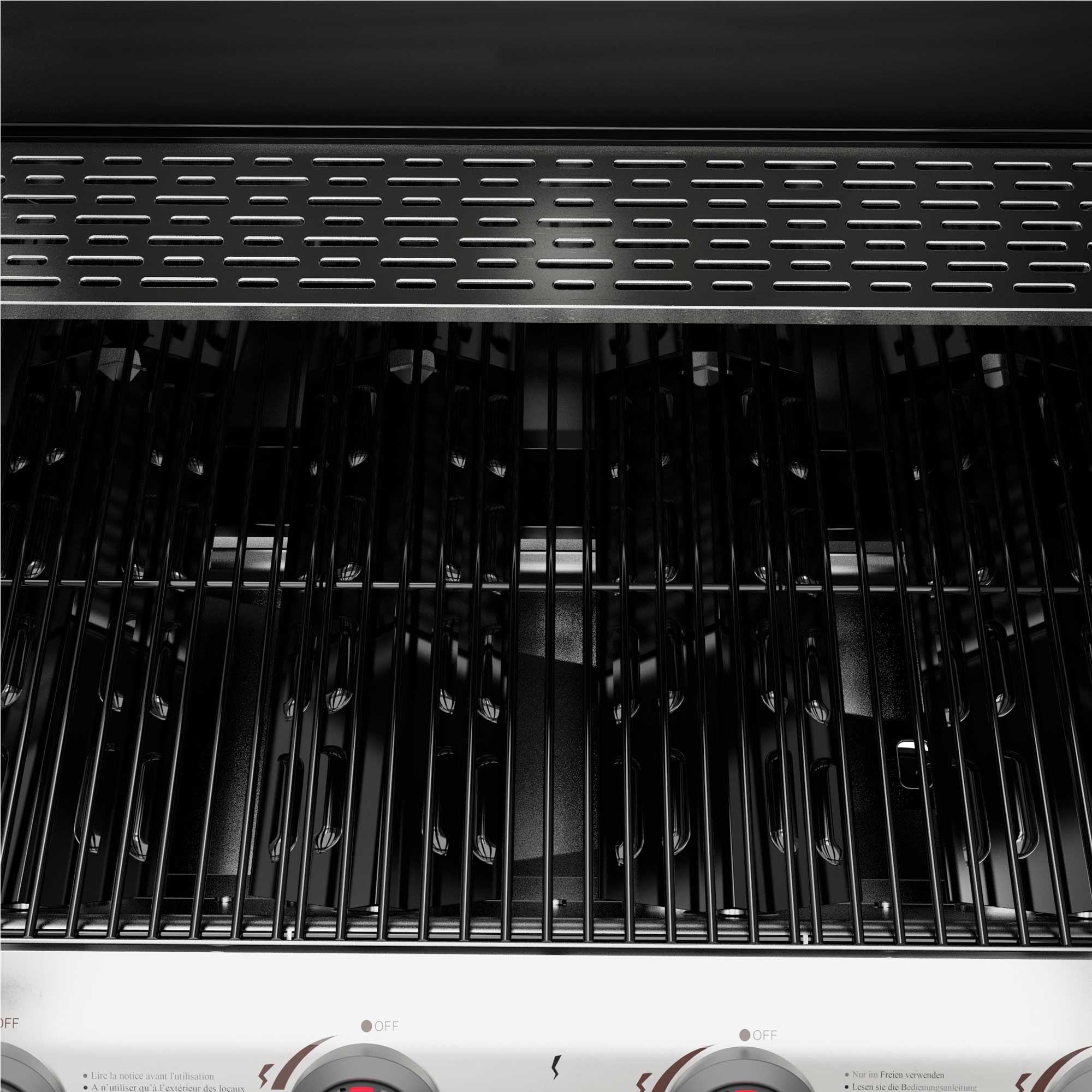 4 Burner Gas BBQ Grill with Piezo Ignition & Built-In Thermometer - Includes Cover - Black/Stainless Steel (Model DG229) - Perfect for Backyard Parties, Camping & Outdoor Cooking