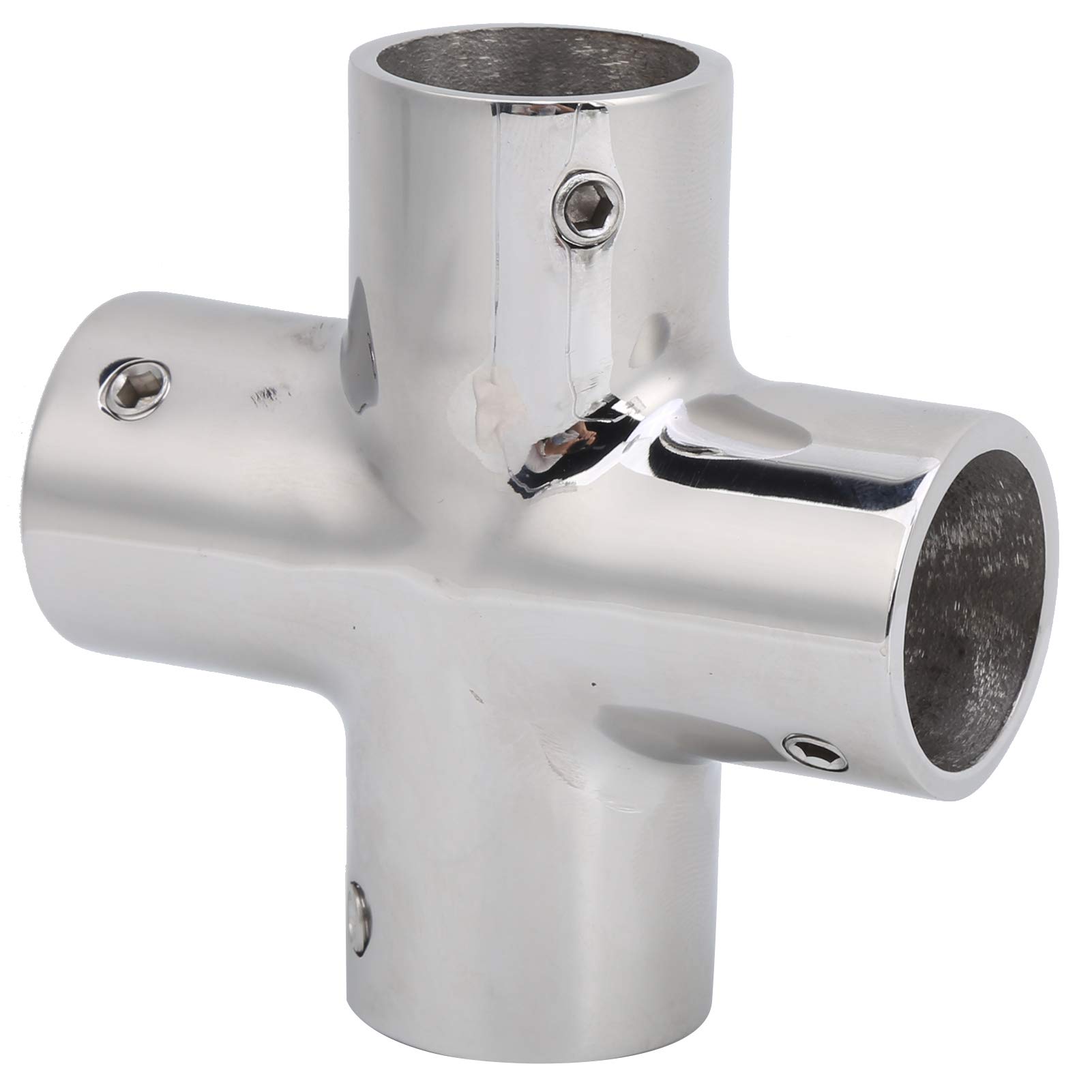 Stainless Steel Butt Welding Cross Pipe Fitting 25mm (1 Inch) - Durable Replacement for Common Pipes - Perfect for Plumbing, HVAC, and Industrial Pipe Systems