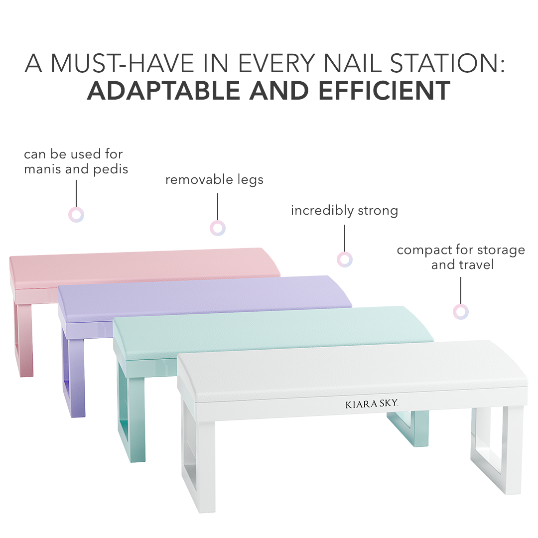 Professional Nail Art Hand Rest Cushion - Soft & Comfortable Purple Gel Manicure Support for Nail Technicians & DIY Enthusiasts | Perfect for Salon, Home Spa & Nail Art Practice