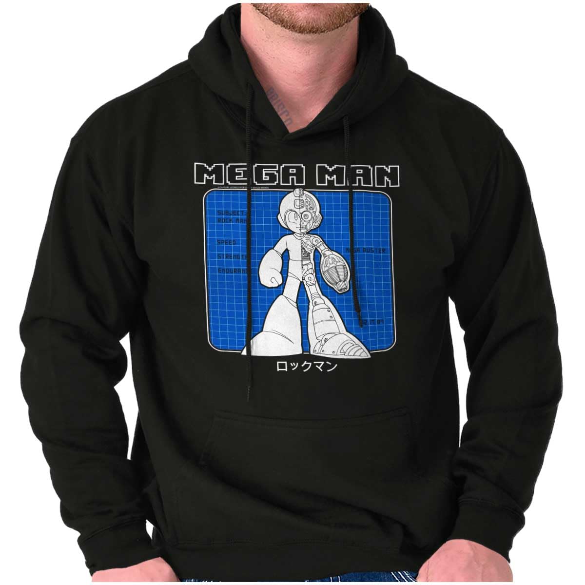 Mega Man Video Game Robot Hoodie Sweatshirt for Men & Women - Brisco Brands | Gaming Cosplay, Comic Con & Casual Wear