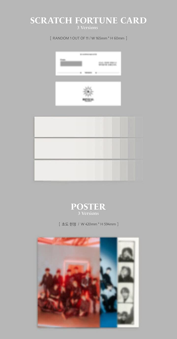 THE BOYZ [REVEAL] 1st Album [MOON] Version 1 - K-Pop CD with 112p Photobook, Postcard, Film Photo Card, Selfie Card & Scratch Fortune Card | Sealed with Tracking Number | Perfect for K-Pop Collectors & Gift Giving