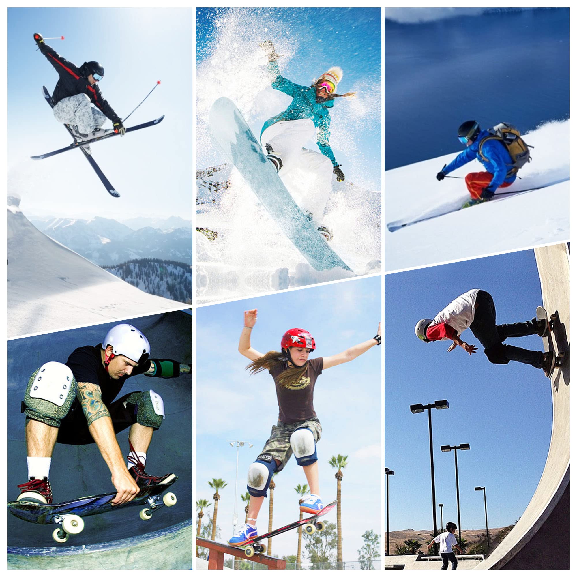 Protective Padded Shorts for Snowboarding, Skiing & Ice Skating - Hip, Butt & Tailbone Protection for Men, Women & Youth - Ideal for Winter Sports & Extreme Activities