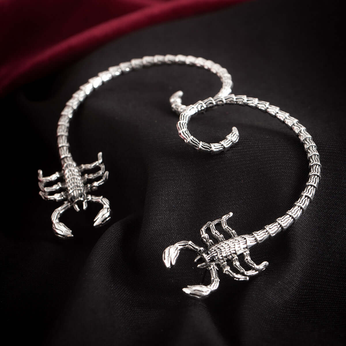 Edgy Scorpio Non-Pierced Ear Wrap Climber Earrings | Fashion Jewelry for Women | Perfect for Parties, Weddings & Everyday Wear | NZ2998