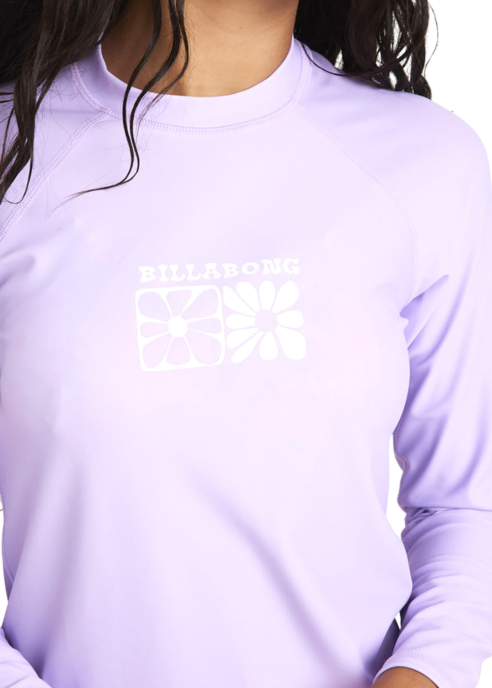 Billabong Girls Long Sleeve Lycra Rash Guard - UPF 50+ Sun Protection for Surfing, Swimming & Beach Activities
