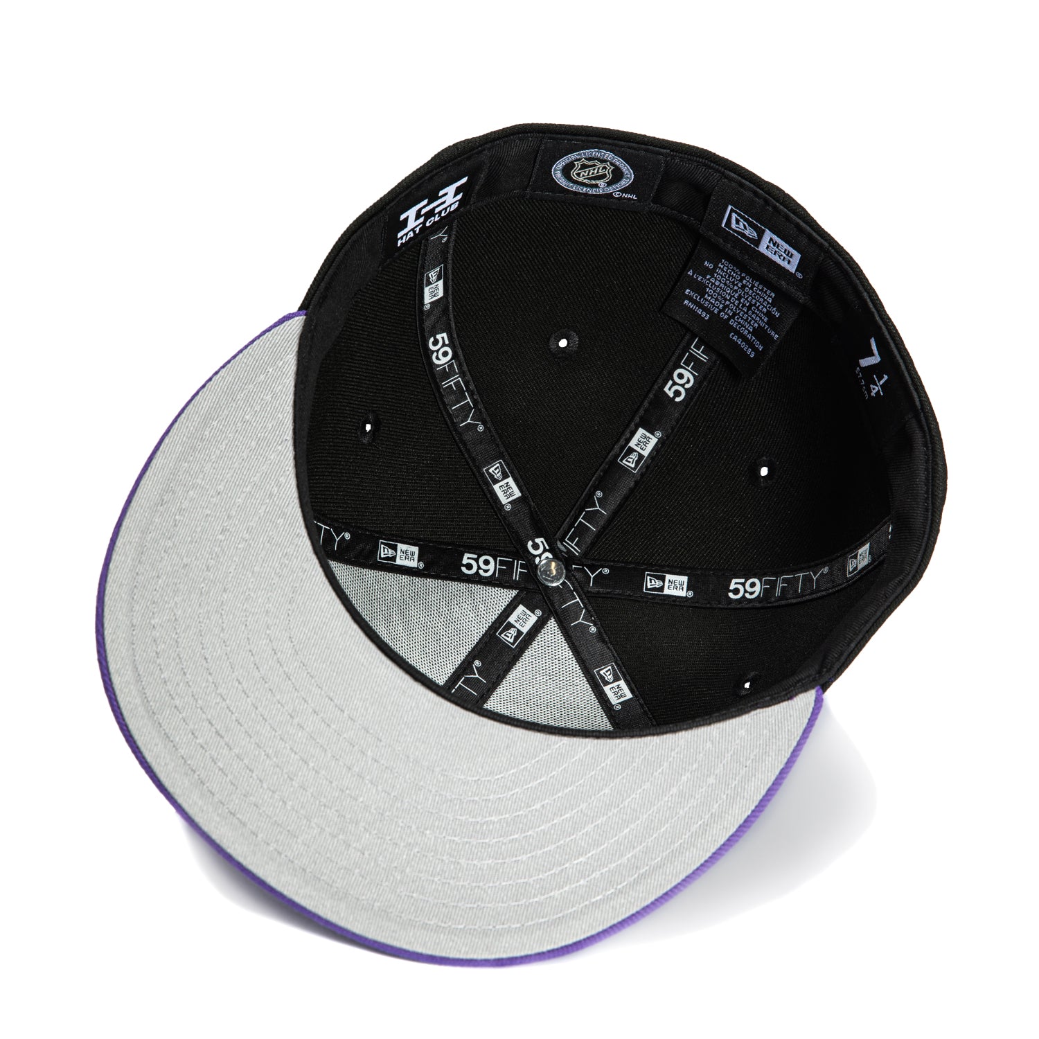 New Era 59Fifty San Jose Sharks Logo Patch Snapback Hat - Black & Purple NHL Hockey Cap for Men & Women - Perfect for Games, Fan Gear & Streetwear Fashion