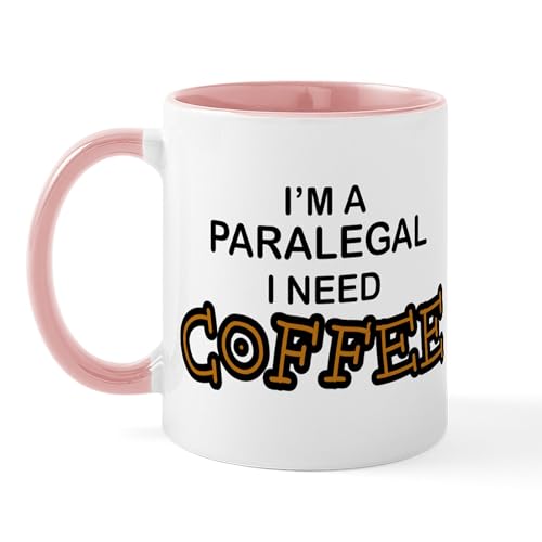 White/Pink Inside - Paralegal Need Coffee Mug