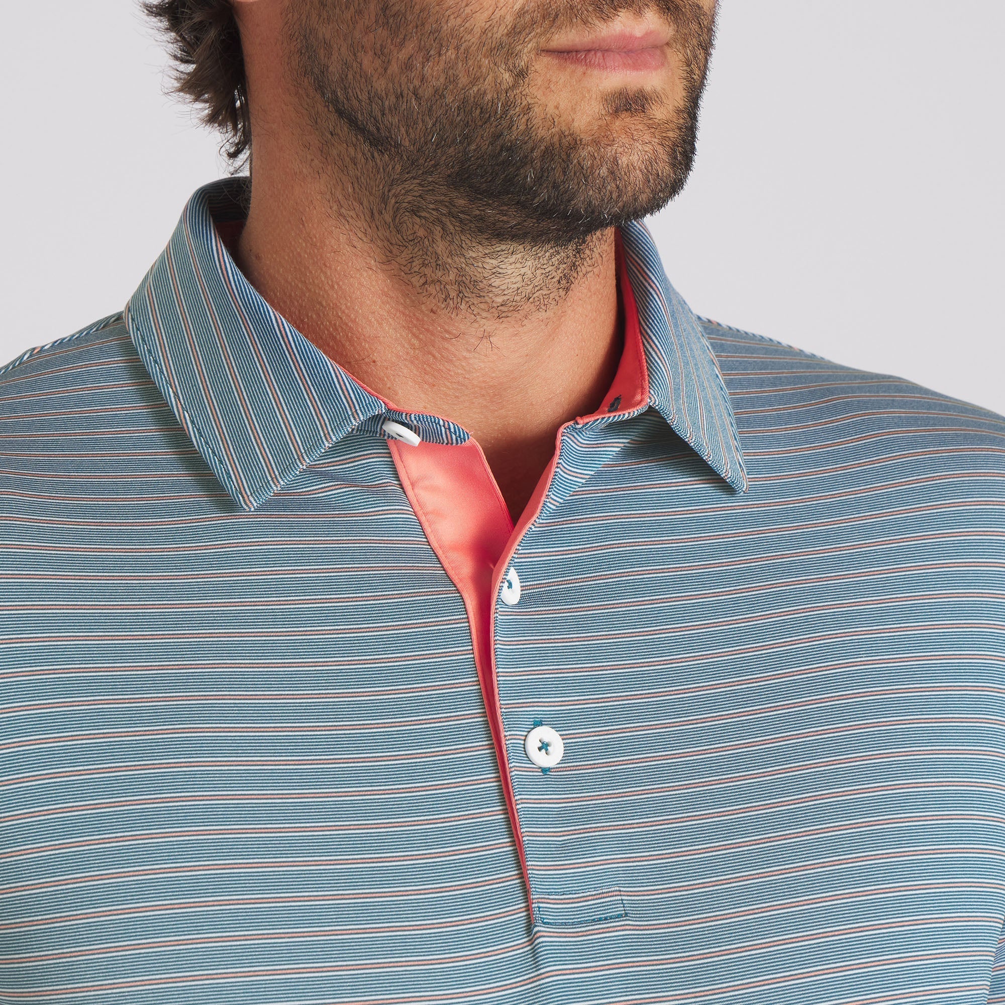 MATTR Bay Men's Golf Polo Shirt - Breathable, Moisture-Wicking Performance Shirt for Golf, Tennis & Casual Wear