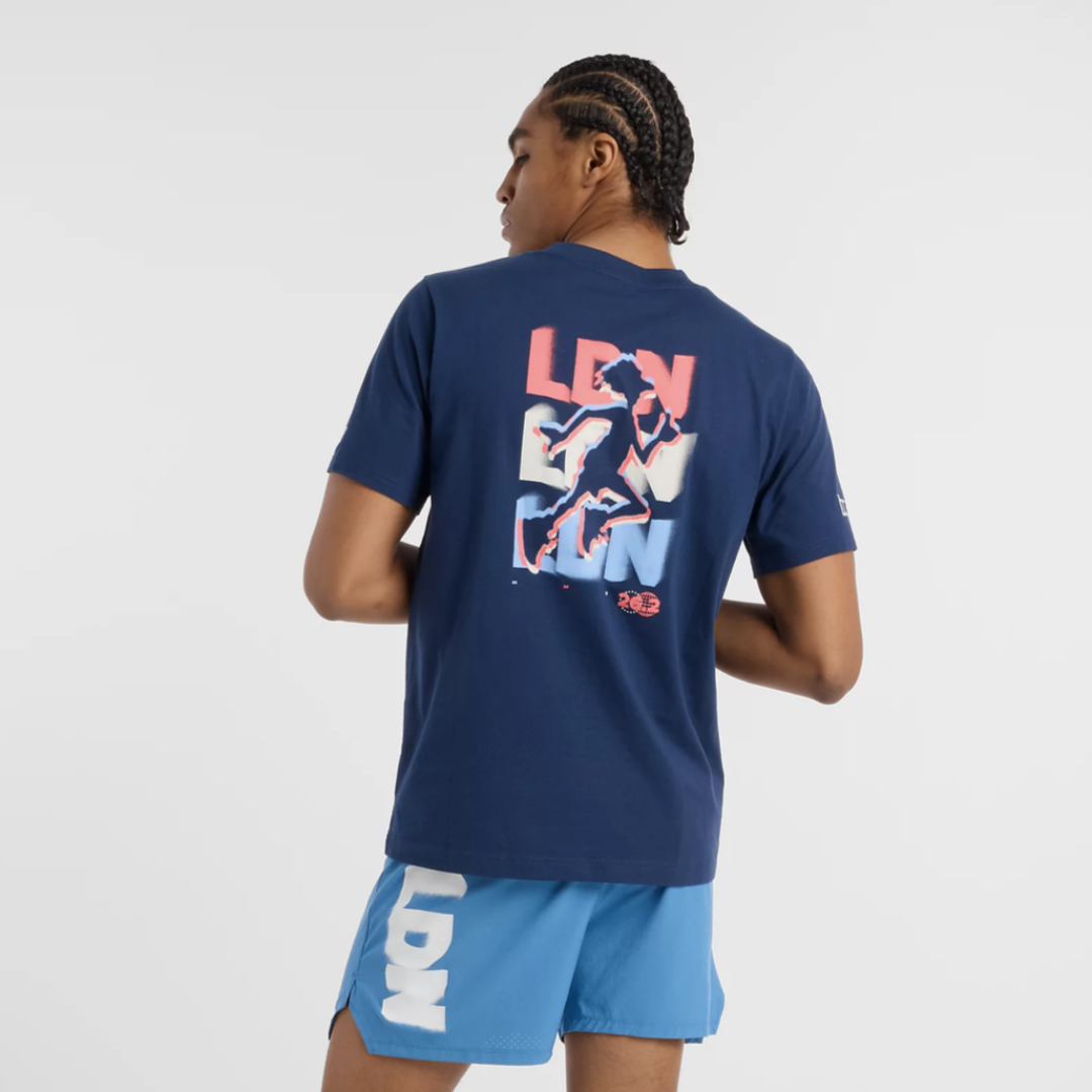 New Balance Men's London Special Edition LDN Graphic T-Shirt - Stylish Casual Cotton Tee for Streetwear & Everyday Wear