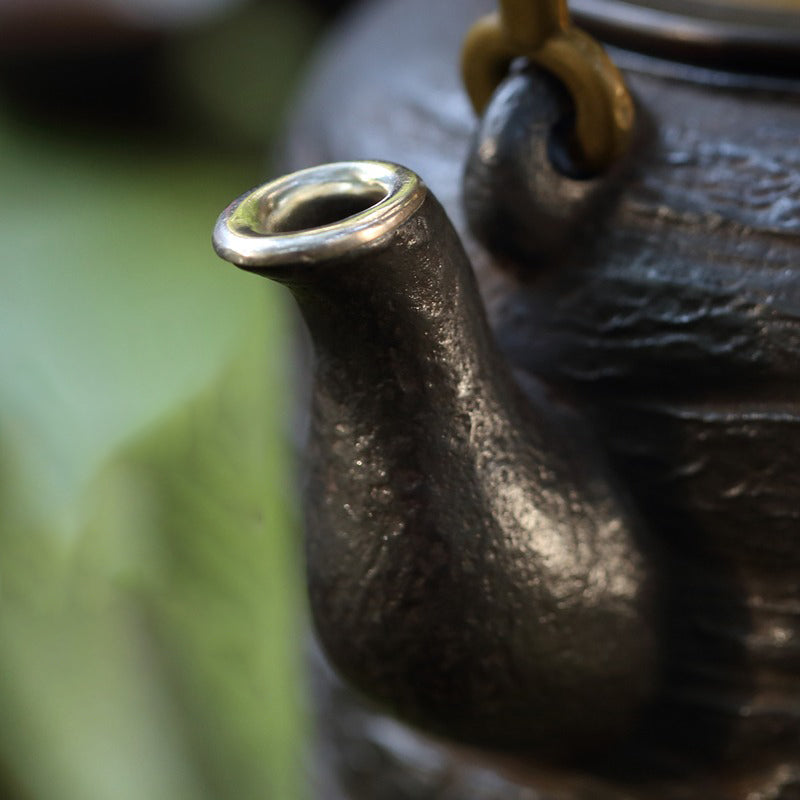 Zen Buddha Cast Iron Teapot - Japanese Style Iron Teapot for Tea Brewing, 34oz Capacity with Infuser, Perfect for Loose Leaf Tea, Home & Office Use, Meditation & Tea Ceremony