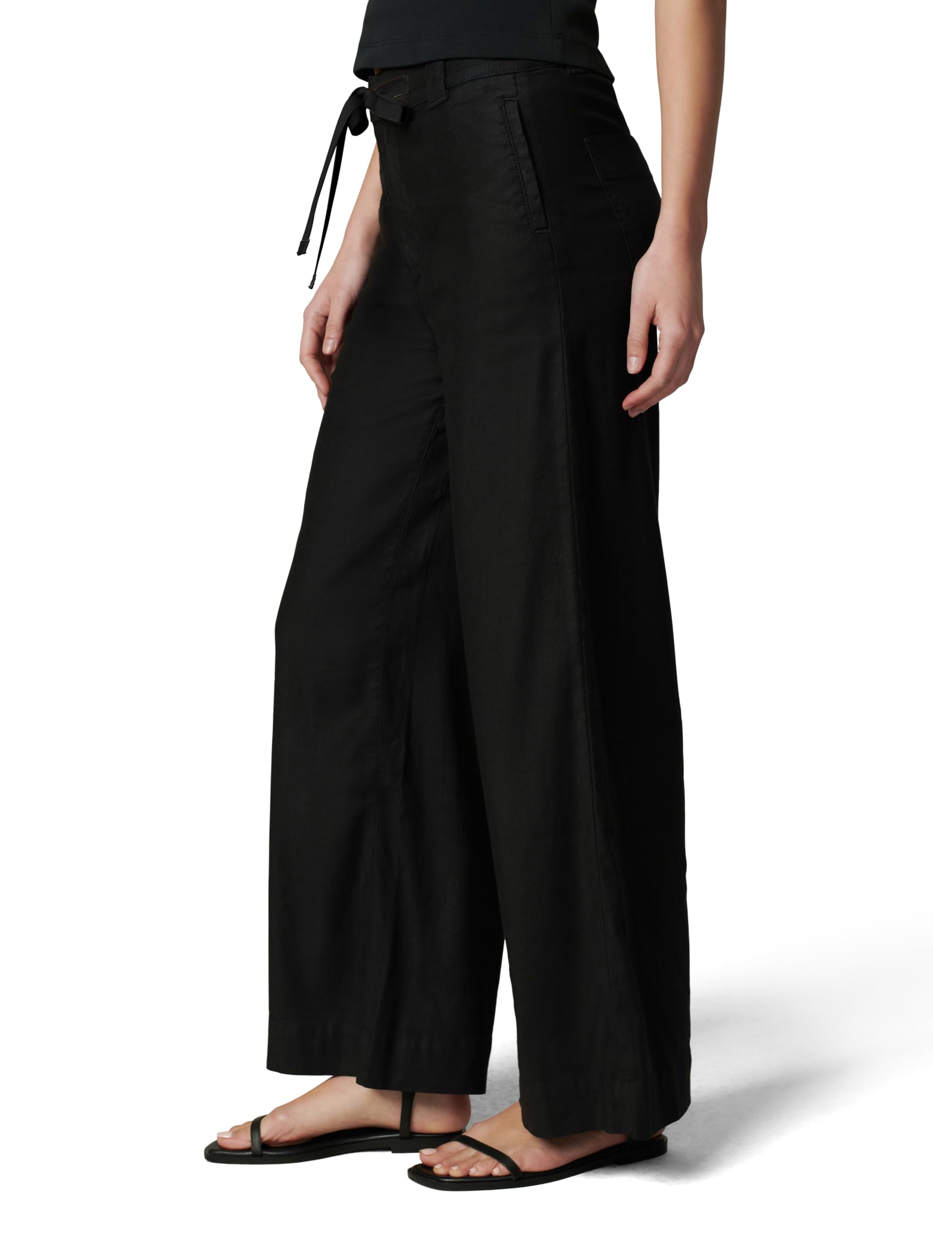Joe's Women's The Addison Wide Leg Pants - High Waisted Linen Trousers for Summer, Office & Casual Wear - Comfortable Stretch Fabric for Work, Travel & Everyday Outfits