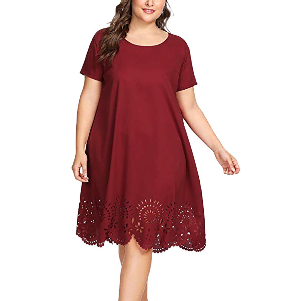 Plus Size Women's Summer Dress - Solid Color Tulle Wrap Cold Shoulder Chiffon Strapless Dress with Asymmetric Hem | Perfect for Beach Vacations, Date Nights & Special Occasions