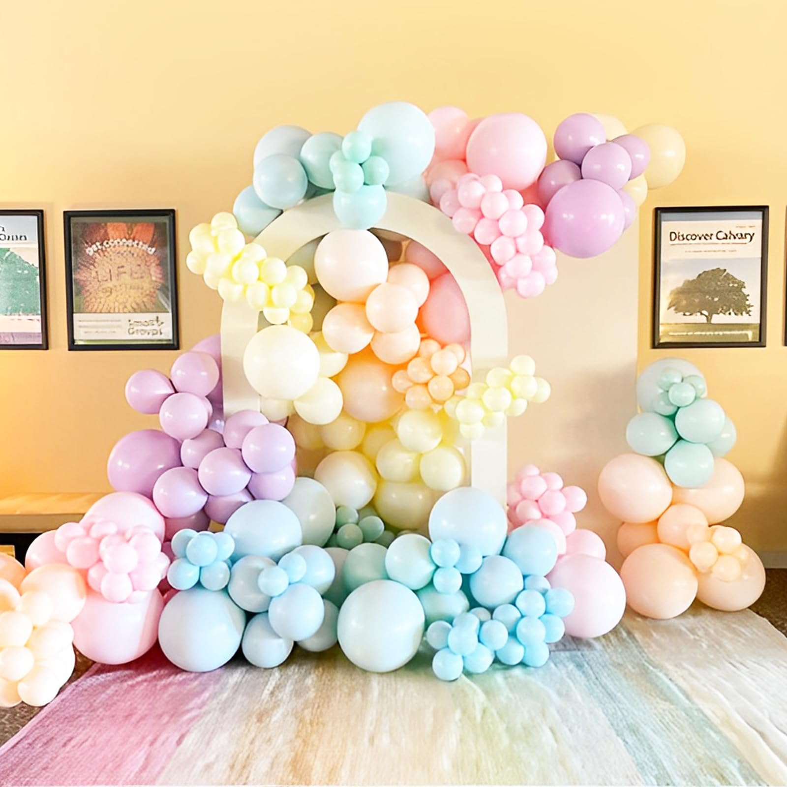 66 Pack Pastel Balloons - 12 Inch Macaron Latex Party Balloons for Graduation, Easter, Wedding, Birthday, Bridal Shower, Baby Shower & Anniversary Decorations | Perfect for Rainbow Themed Parties, Photo Backdrops & Event Decor
