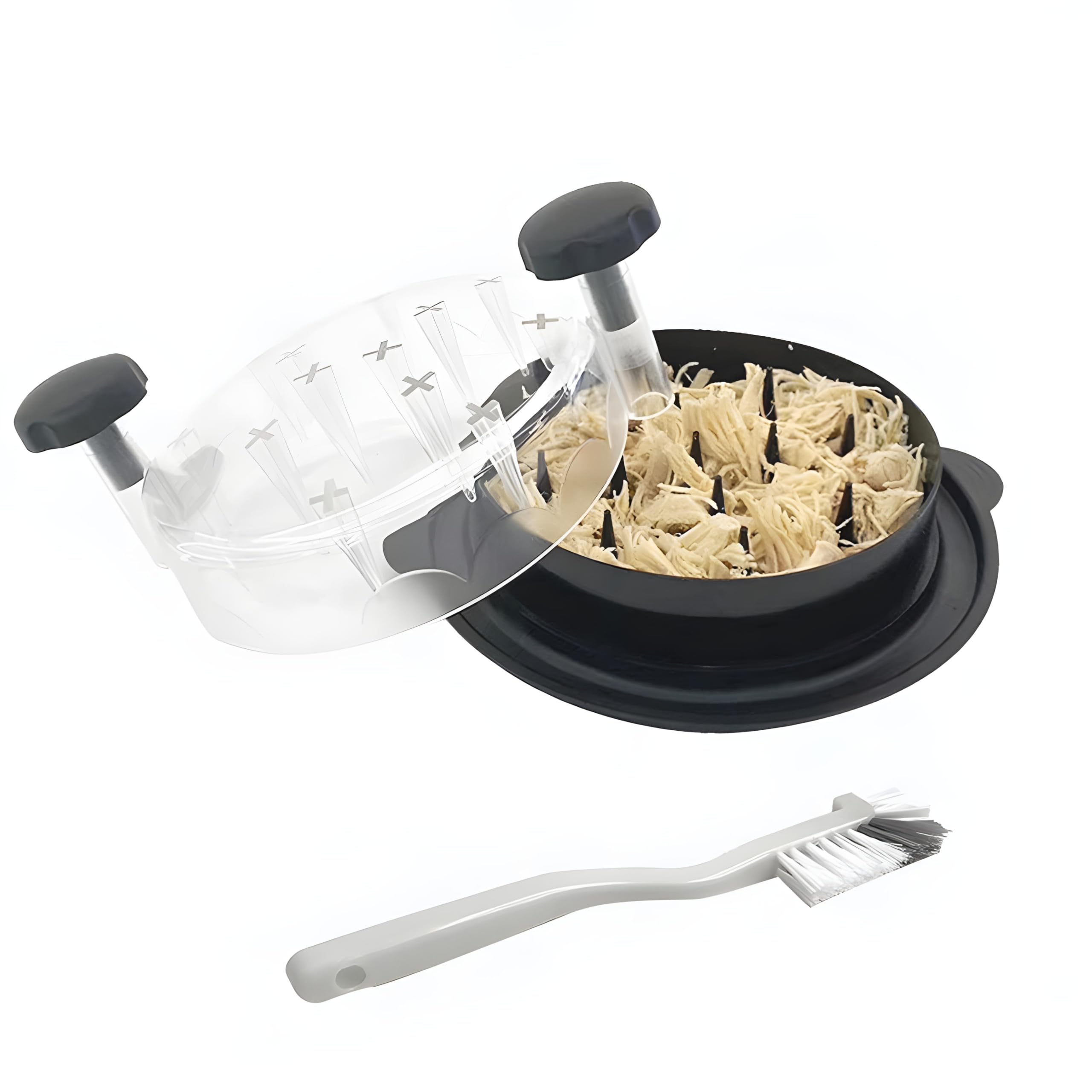 Premium Chicken Shredder Tool with Visible Lid - Heavy Duty Meat Shredder for Chicken, Beef & Pork - Professional Kitchen Shredding Machine for Pulled Pork, Tacos & Sandwiches - Perfect for Meal Prep & BBQ Parties