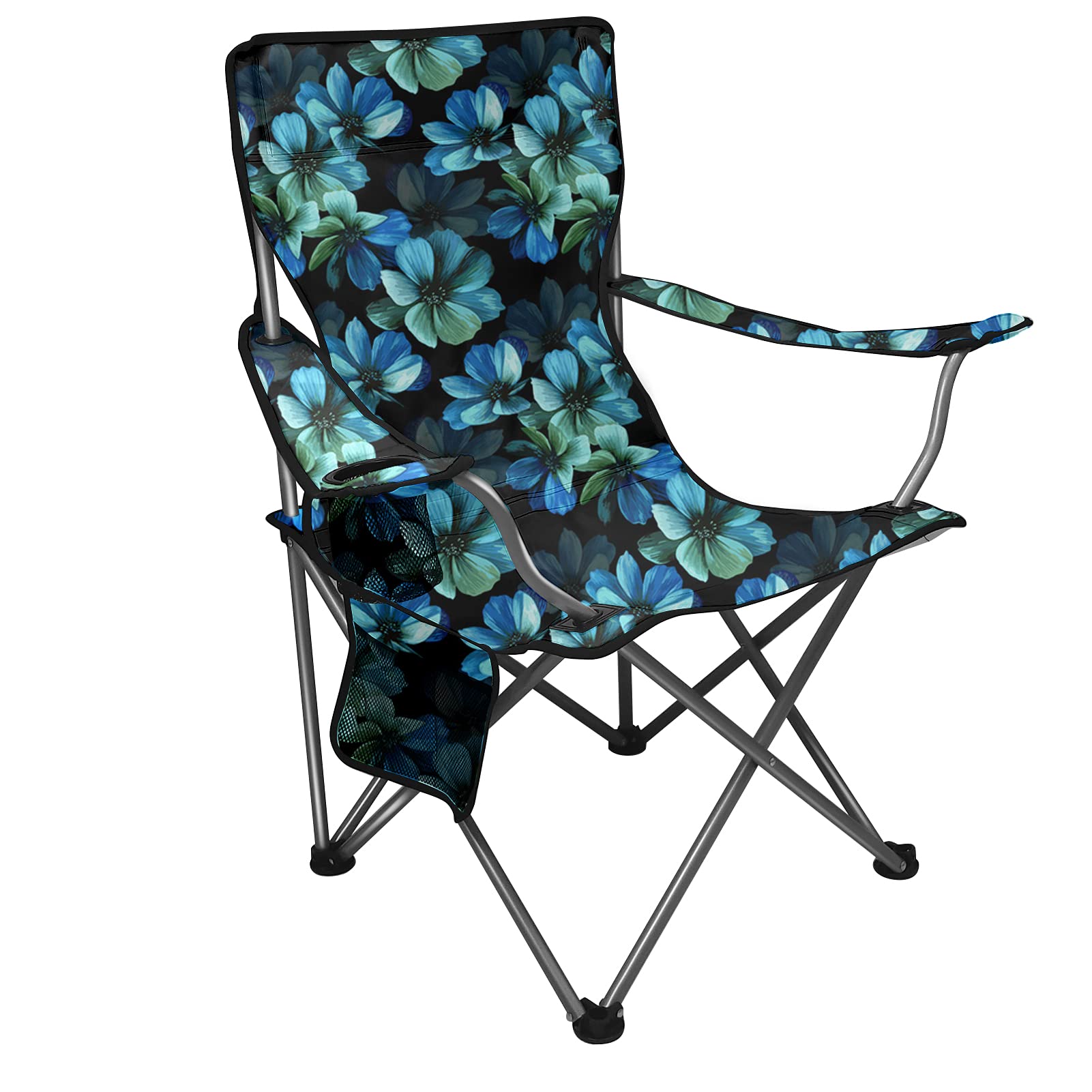 Jeiento Ultralight Folding Camping Chair with Cup Holder & Carry Bag - Portable Beach Chair for Outdoor, Travel, Picnic, BBQ & Festivals | Perfect for Camping Trips, Beach Relaxation & Backyard Gatherings