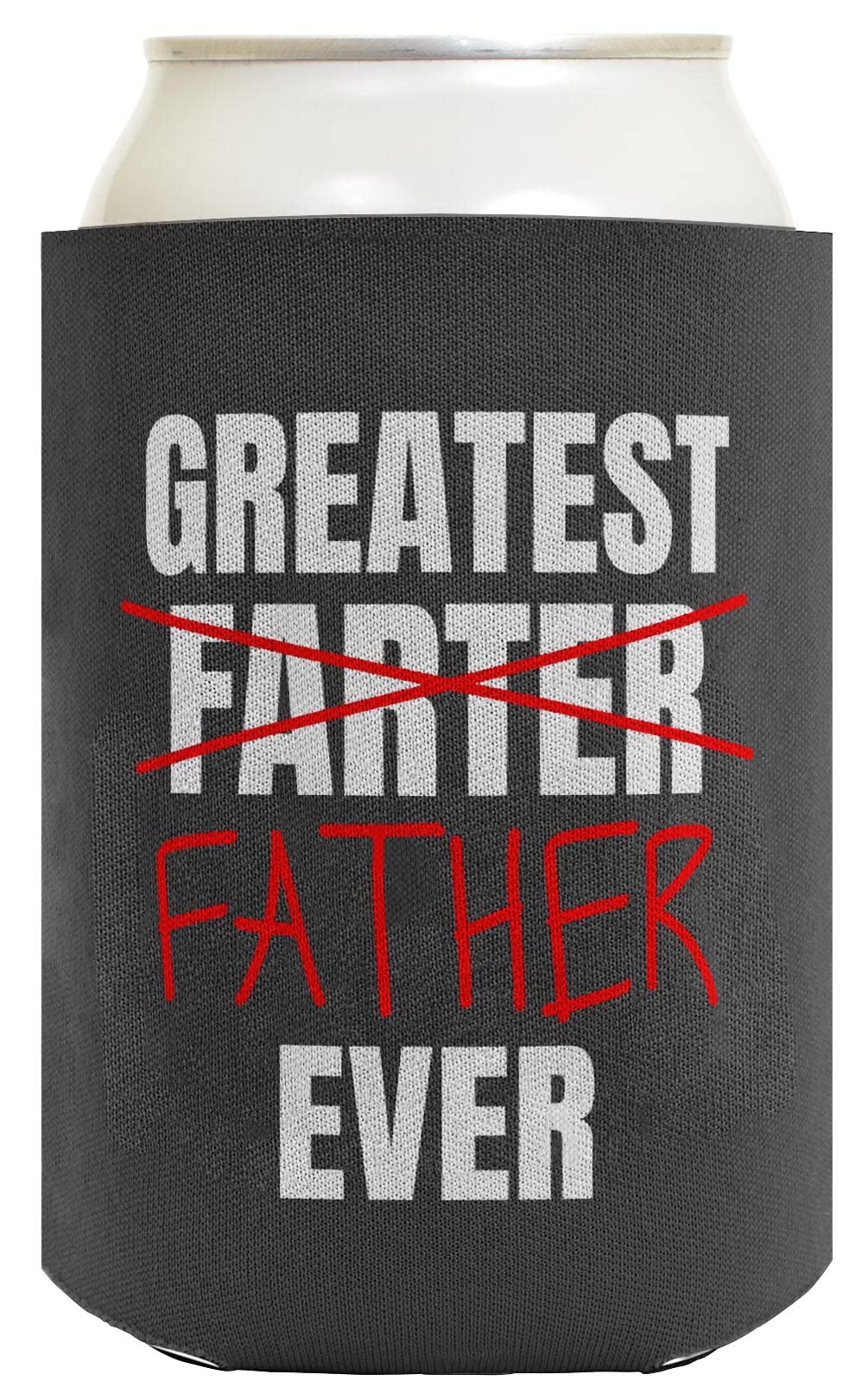 Best Dad Ever Gift Set - 96-Pack Can Coolers for Father's Day, Birthday & BBQ - Funny 'Greatest Farter Father' Beer Koozies for Outdoor Parties, Sports Events & Dad Jokes