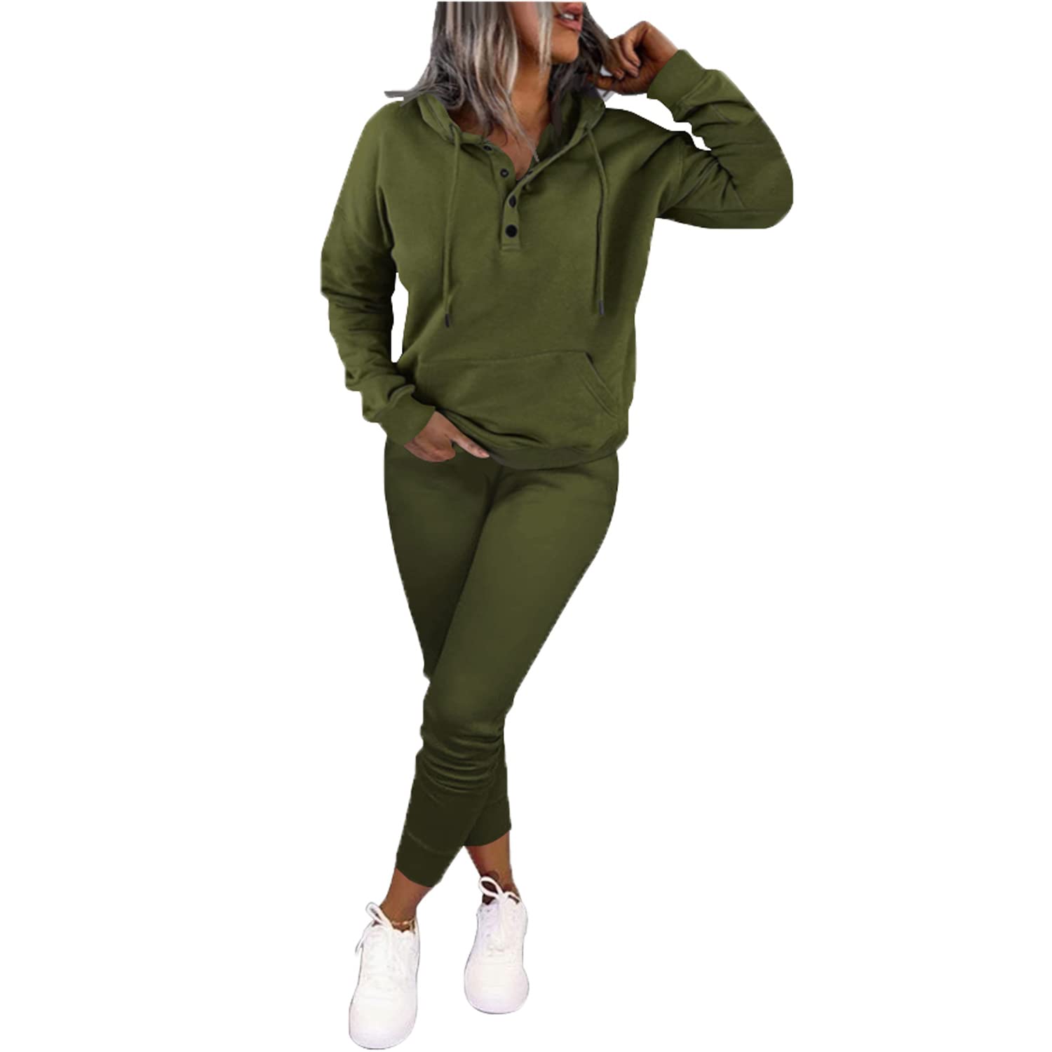 Nimsruc Women's Two Piece Jogging Suits - Casual Sweatsuit Set with Jogger Pants | Perfect for Gym, Running, Yoga & Lounge Wear