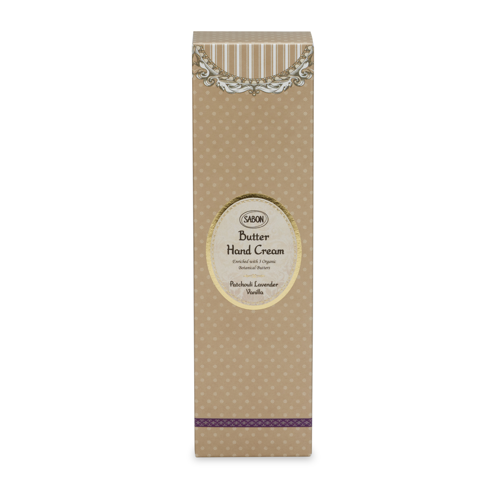 Organic Butter Hand Cream with Patchouli, Lavender & Vanilla - 75mL Moisturizing & Nourishing for Dry Skin - Perfect for Winter Care, Office Use & Travel Essentials