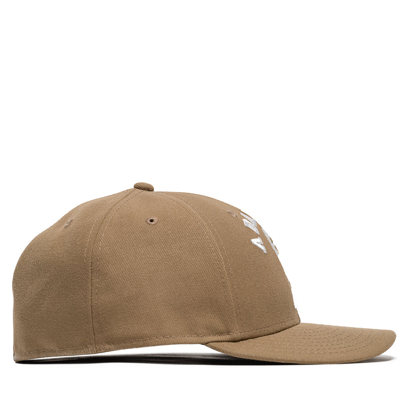 BAPE x New Era 59FIFTY Low Profile Fitted Snapback Hat - Beige | Streetwear Fashion & Hip Hop Accessories for Men | Perfect for Urban Style & Casual Outfits