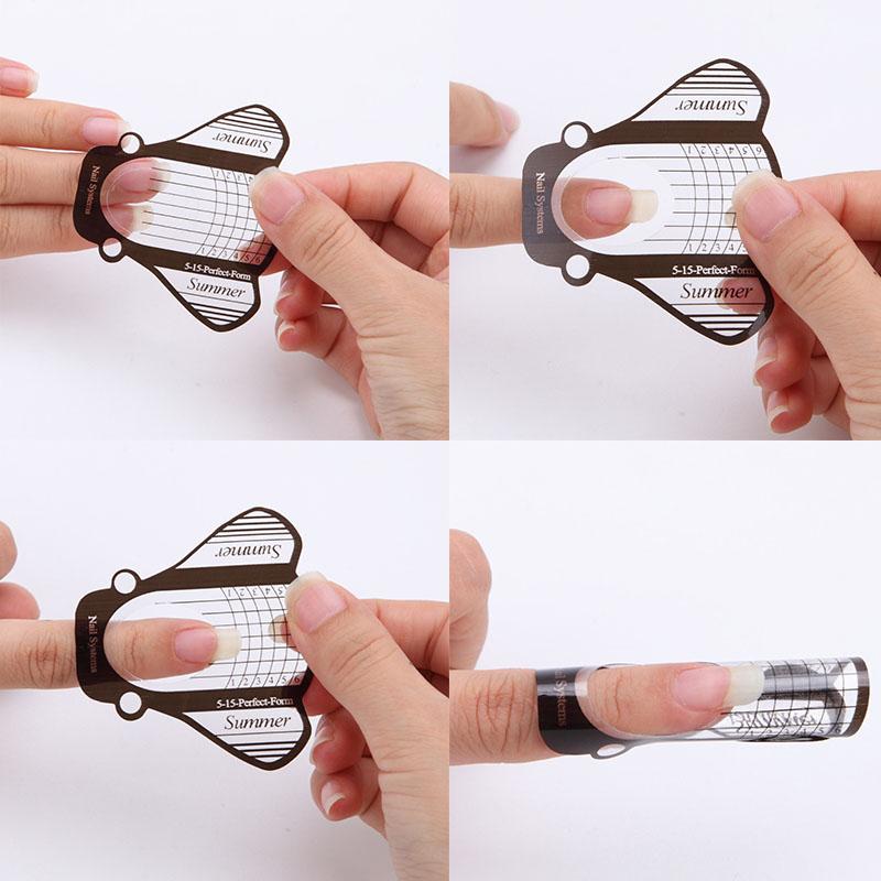 Clear Nail Forms for Acrylic Nails - 500pcs Reusable Nail Extension Stickers for DIY Gel & Acrylic Nail Art - Perfect for Salon, Home Manicure & Professional Nail Technicians