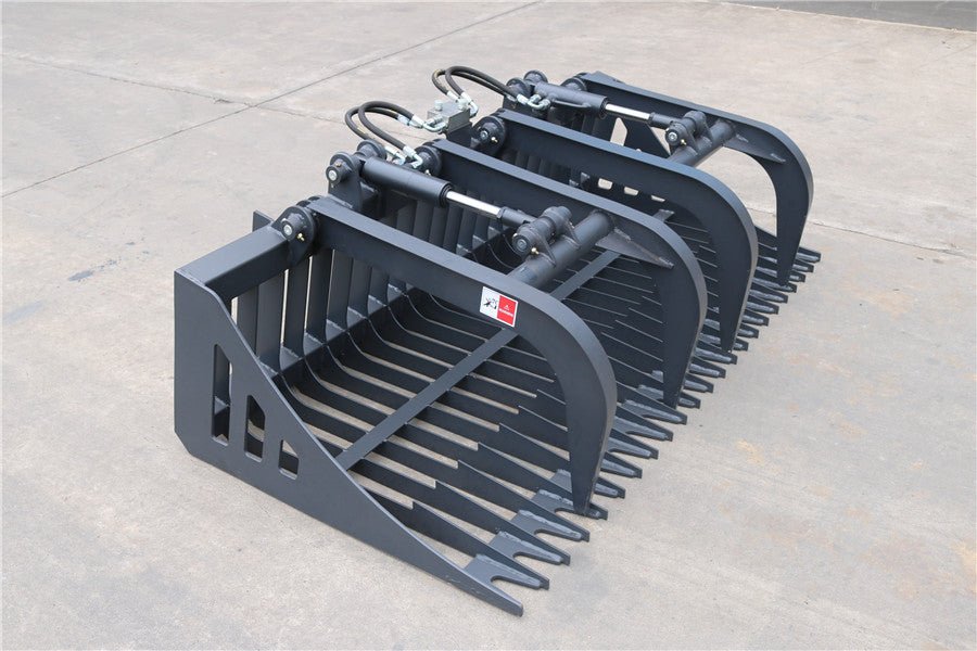 Heavy Duty Root Grapple Bucket for Skid Steers - 72