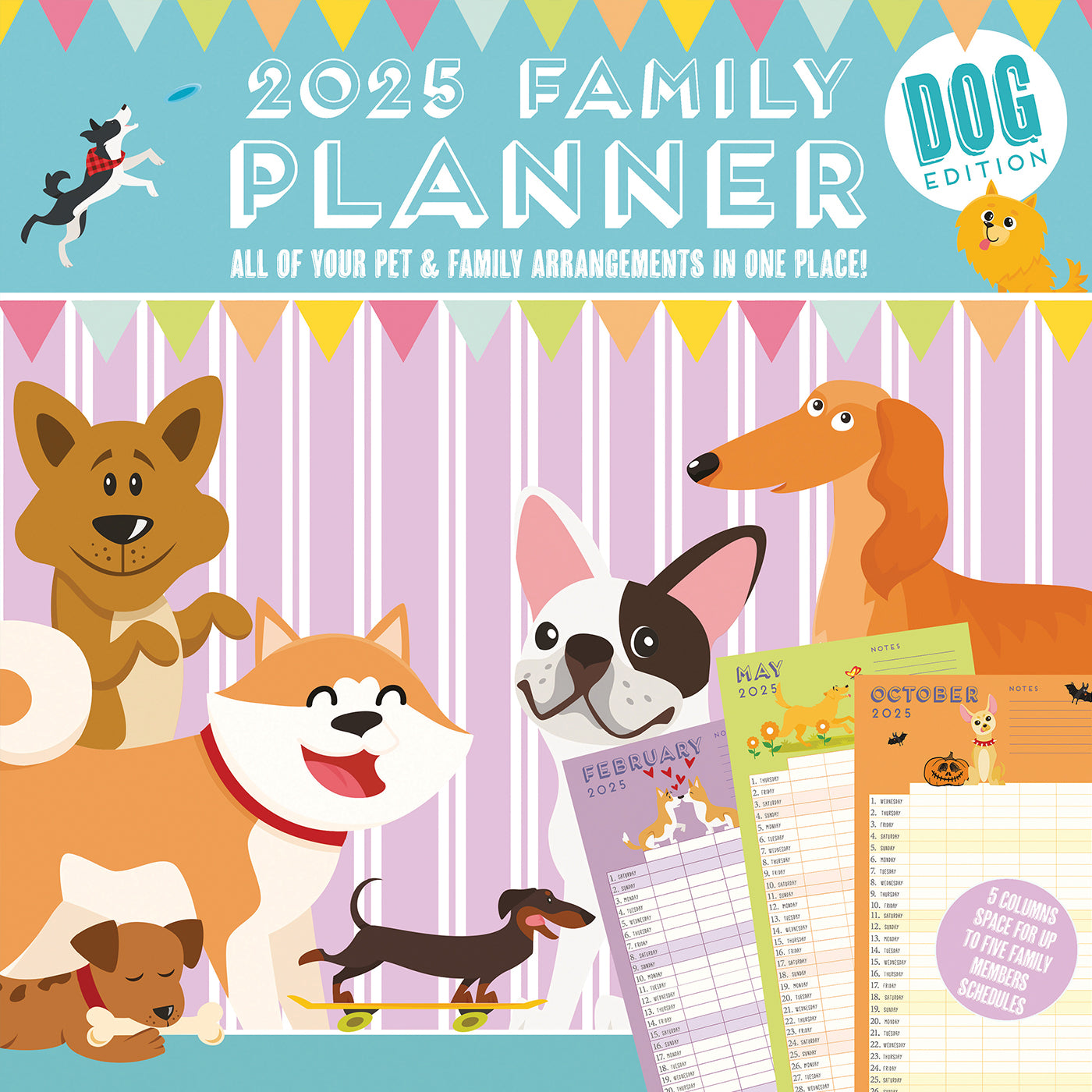 2025 Monthly Dog Planner Calendar - Pet Organizer & Schedule Tracker for Dog Owners - Perfect for Vet Visits, Grooming & Training