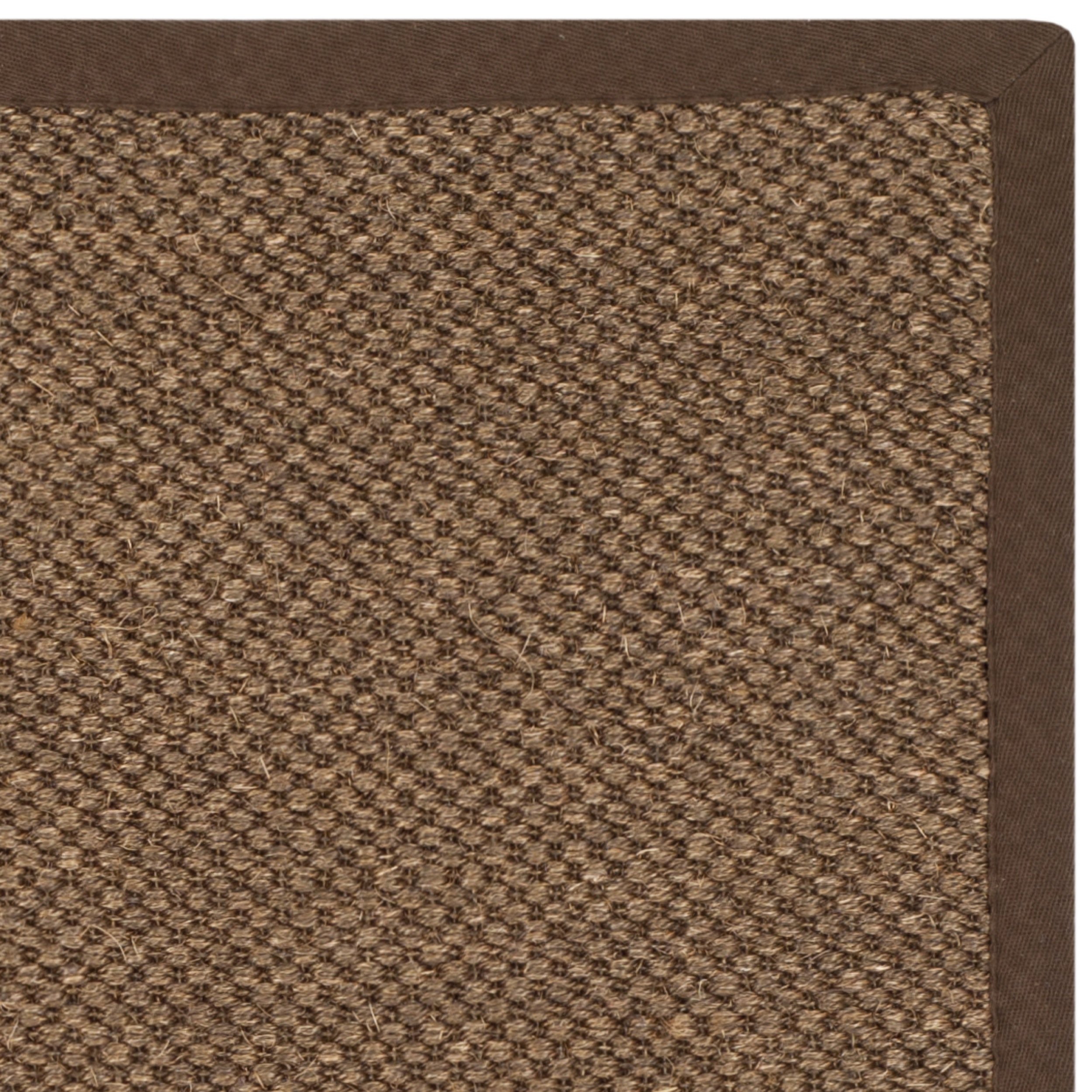 SAFAVIEH Natural Fiber Collection 8' x 10' Brown Sisal Border Area Rug - Durable & Easy Care Jute Rug for High Traffic Living Room, Bedroom, Office | NF443D | Eco-Friendly Home Decor for Modern & Farmhouse Styles