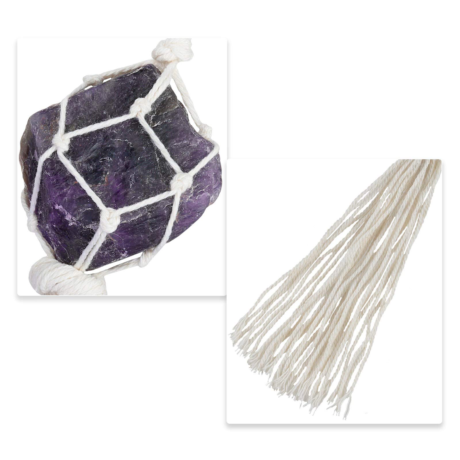 Natural Amethyst Crystal Pendant - Raw Stone Hanging Ornament for Home, Office & Car Decor - Feng Shui Healing Crystal for Meditation, Gifts & Positive Energy