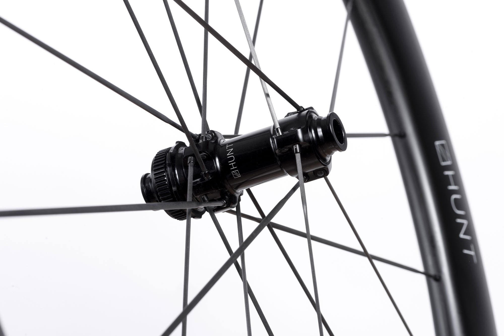 HUNT 54-58 Aerodynamicist UD Carbon Spoke Disc Wheelset - Lightweight Road Bike Wheels for Racing & Performance Cycling