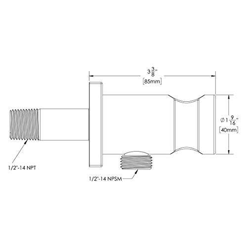Speakman VS-159-MB Matte Black Wall Mounted Shower Arm & Hand Shower Holder - Perfect for Bathroom Renovation and Modern Home Upgrades