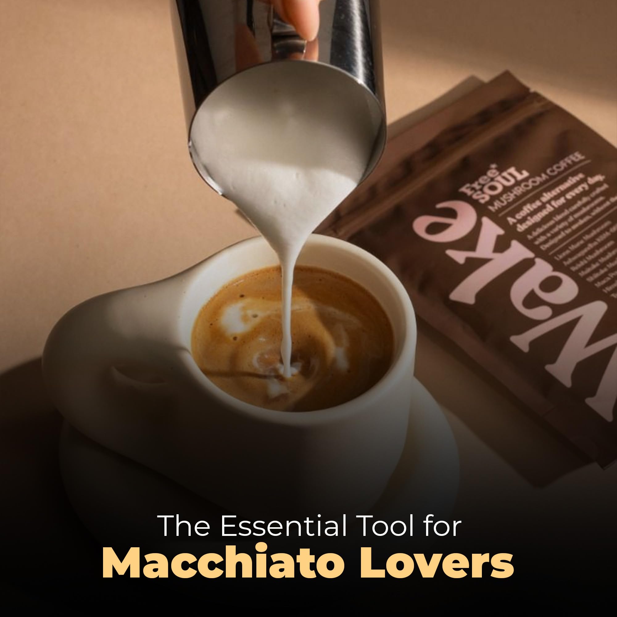 Rattleware 12 oz Stainless Steel Macchiato Milk Frothing Pitcher for Latte Art - Professional Barista Tool for Home & Coffee Shop Use | Perfect for Cappuccinos, Lattes & Hot Chocolate