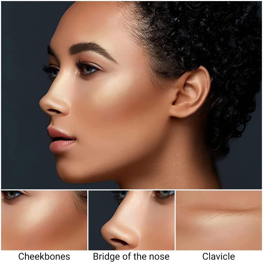 4 Colors Contour Stick Makeup Set - Cream Concealer & Bronzer Stick for Face Contouring, Highlighting & Nose Sculpting | Perfect for Beginners & Professional Makeup Kits | Great for Daily Use, Photo Shoots & Special Events