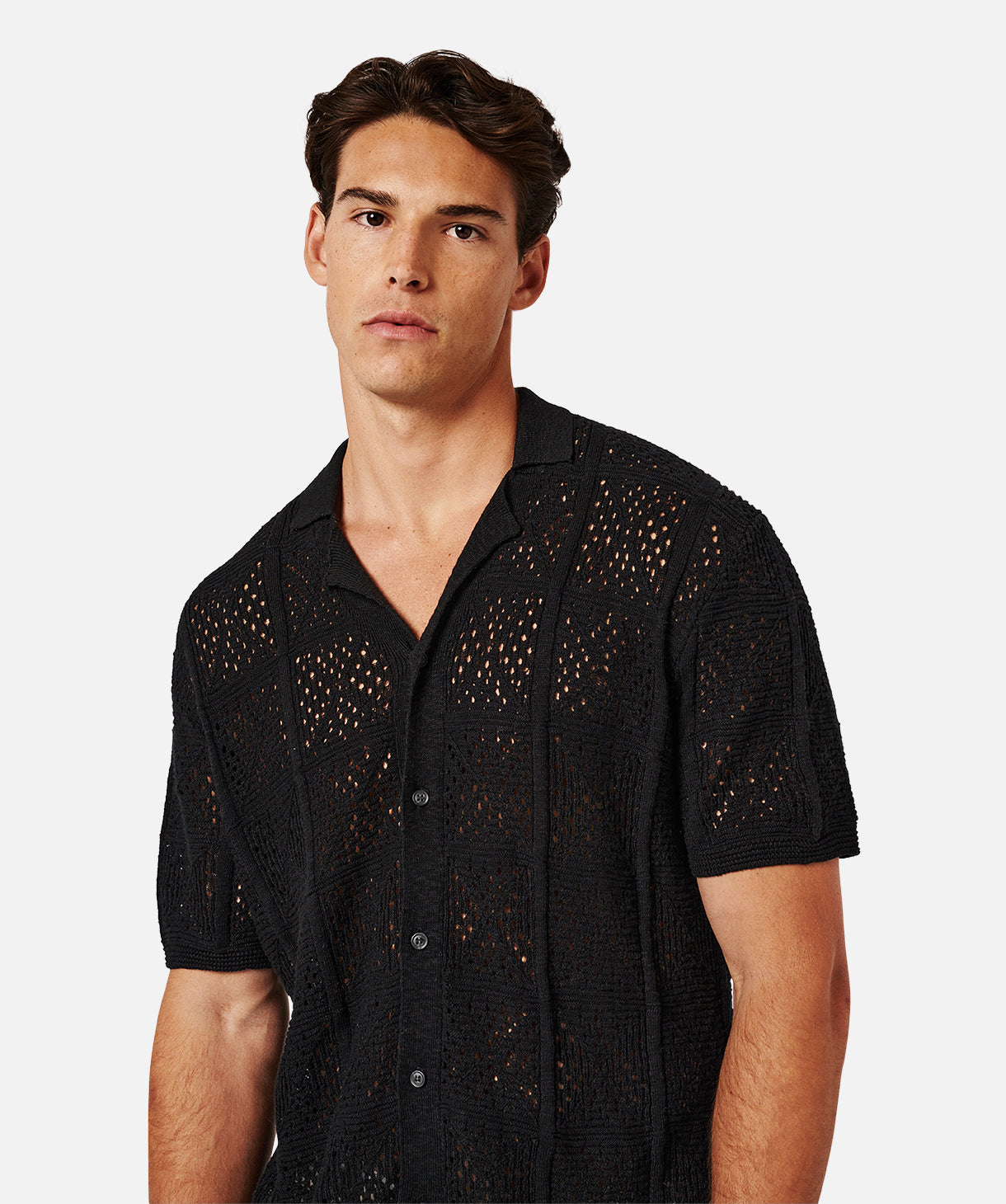 Corato Short Sleeve Shirt for Men - Premium Black Cotton Casual Tee | Perfect for Everyday Wear, Office & Outdoor Activities
