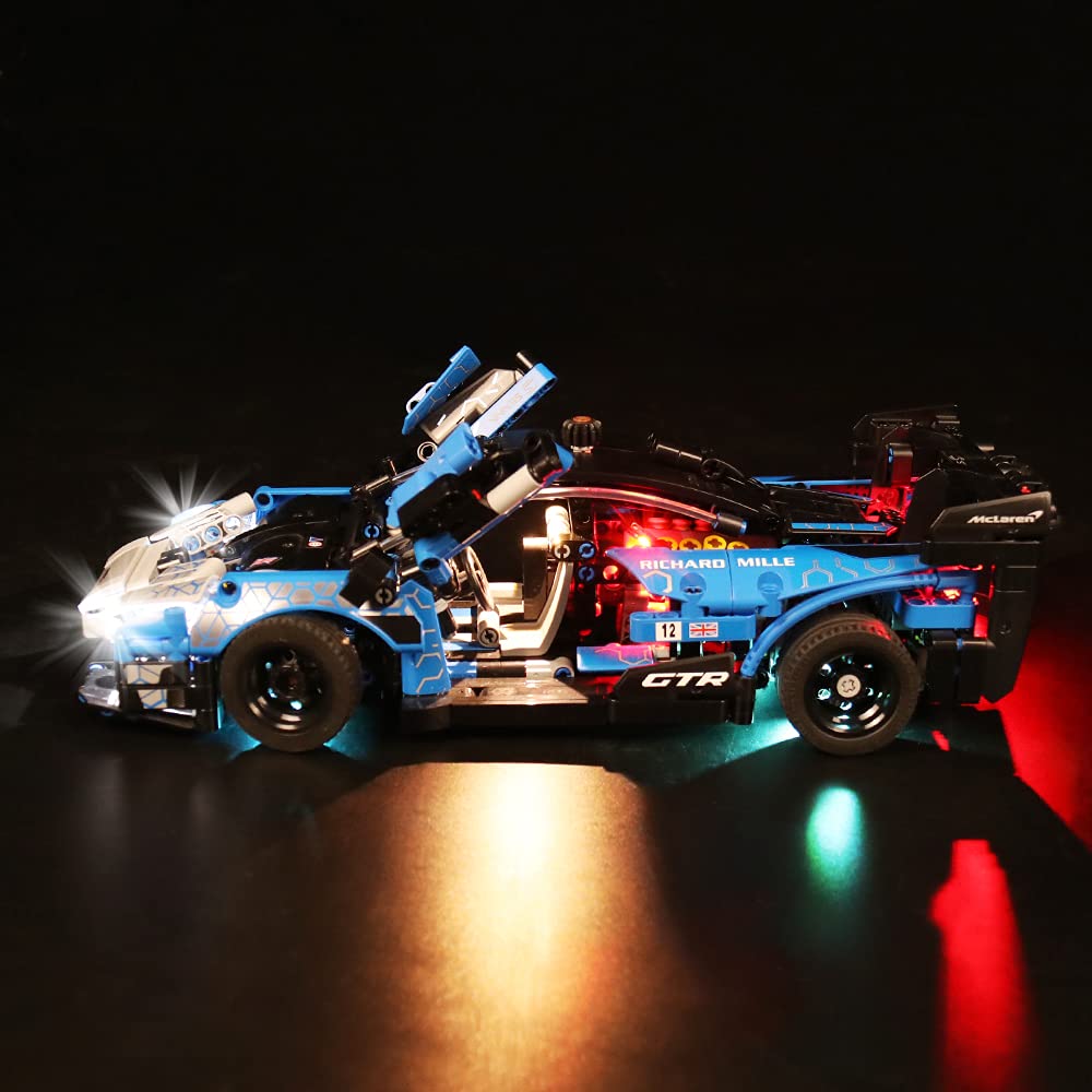 VONADO LED Light Kit for Lego McLaren Senna GTR - Remote Control Lighting System for Lego Technic Cars (Model Not Included) | Perfect for Night Displays, Car Shows & Lego Enthusiast Collections