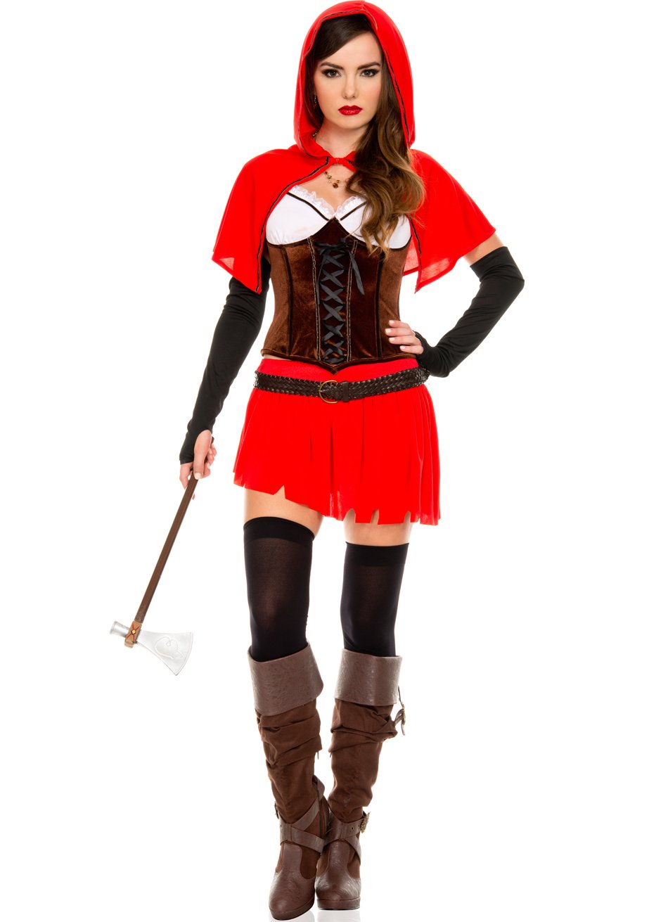 Grimm's Red Riding Hood Costume for Kids - Classic Fairy Tale Dress for Halloween, Cosplay, and Storybook Themed Parties