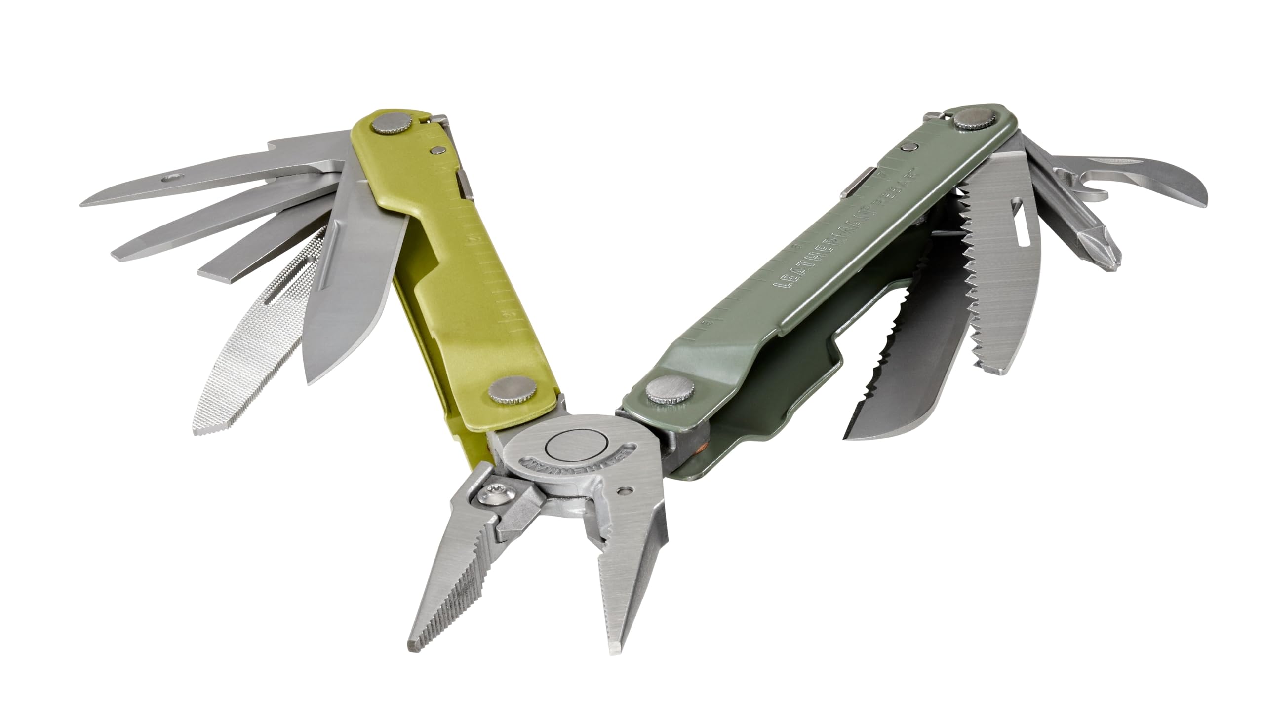 LEATHERMAN Rebar Multitool - Premium Stainless Steel with Replaceable Wire Cutters & Saw | Mossy Slate Finish | Includes Nylon Sheath | Perfect for Camping, Hiking, Survival & Everyday Carry (EDC)