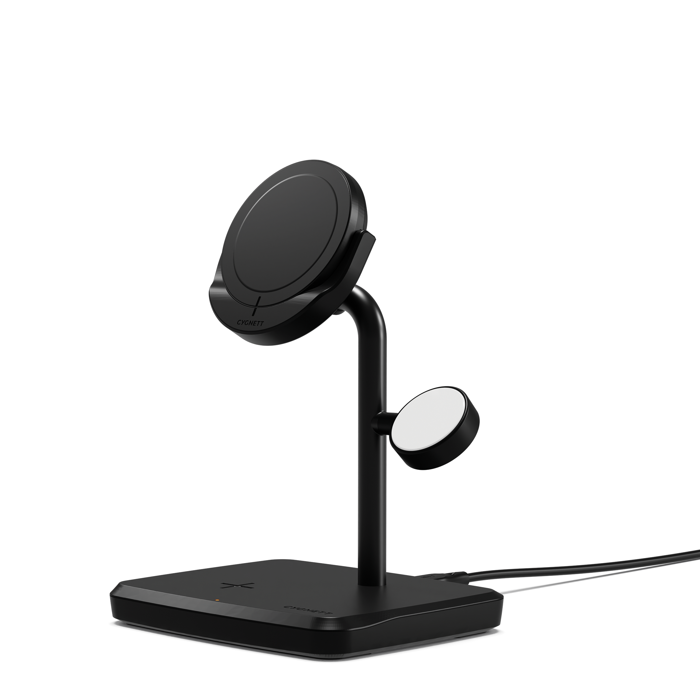 3 in 1 Magnetic Wireless Charger Qi2.0 Fast Charging Stand for iPhone 15/14/13, Samsung Galaxy, AirPods - Perfect for Home, Office & Travel