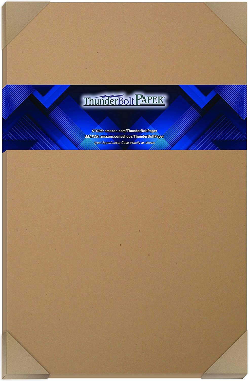 250 Brown Kraft Fiber 80# Cover Paper Sheets - 11