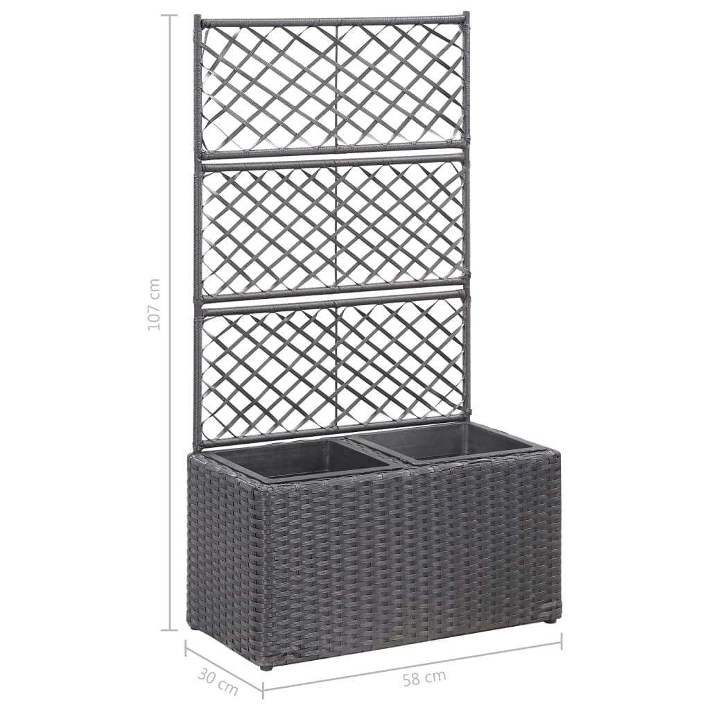 Free Standing Raised Garden Bed with Trellis - 22.8